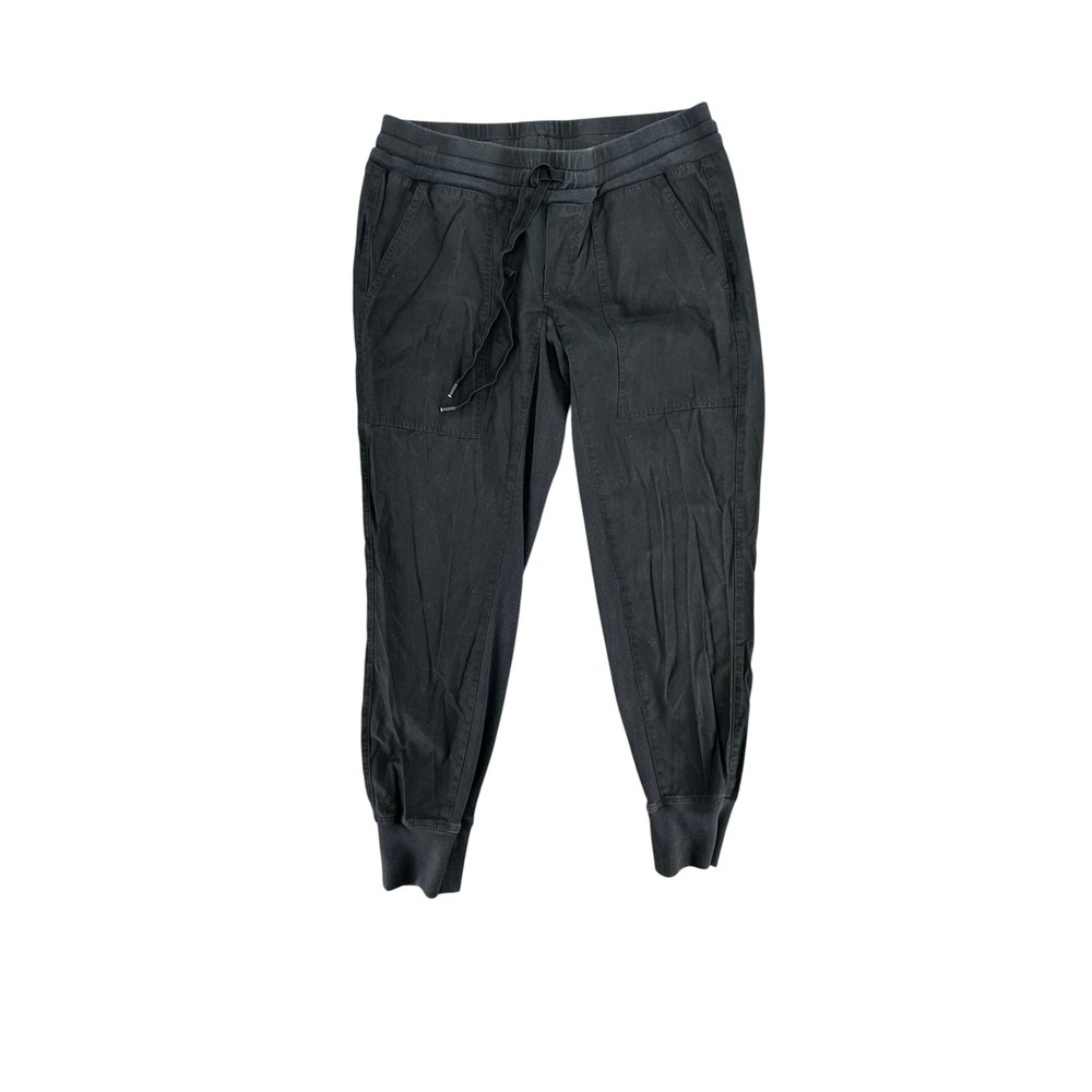 Cabi 3570 Busy Joggers Black Lyocell Cotton Blend Drawstring Pants Small